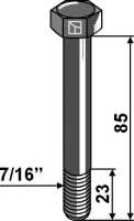 Schraube mit Sicherungsmutter - 7/16''UNF
